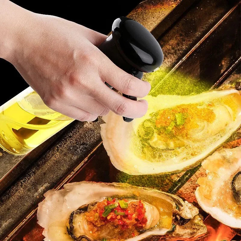 Cookware Bbq Transparent Cooking Oil Bottle Olive Oil Spray for Fitness Sauce Sprayer Set Tableware Kitchen Dining Bar Home