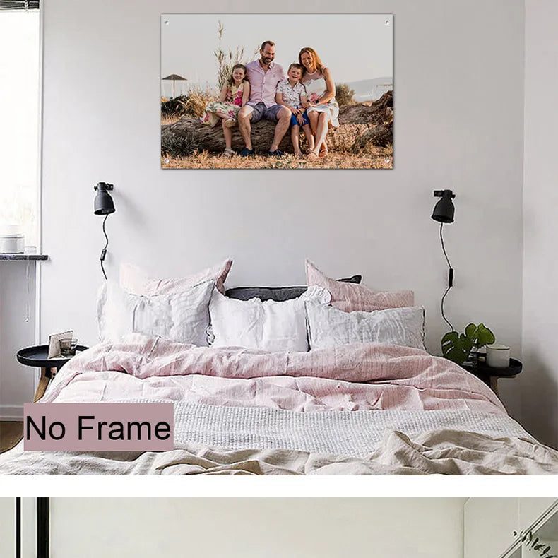 Custom Photos Print Your Photos on The Canvas  Home Decoration Custom Poster Pets Wedding Family Art Photo Canvas Painting With