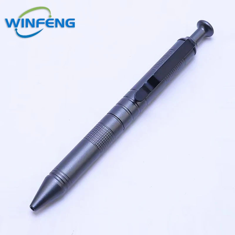 High Quality Metal Signature Pen Self-Defense Tactical Ballpoint Pen Anti-skid Writing Tools Office Supplies Holiday Gift