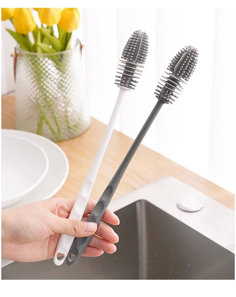 Bottles Brush Silicone Baby Bottles Clean Brush Long Cleaning Brush Cup Brush for Scrubbing Useful Cleaning Product for Home