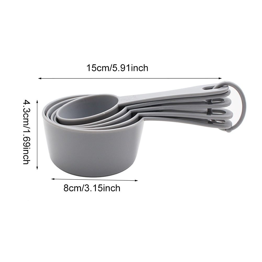 Plastic Measuring Spoon Set with Scale Home Kitchen Flour Food Stick Weighing Powder Cooking Baking Tool Measure Spoon Teaspoon