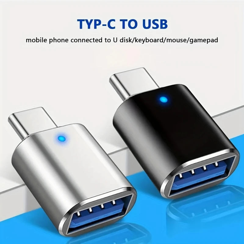 USB C To USB Adapter, USB C Male To USB 3.0 Female Adapter OTG Converter Compatible With MacBook Pro 2019/2018/2017 And More Typ