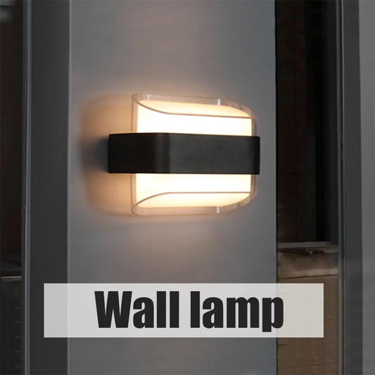 Outdoor Wall Light Courtyard Home Decoration Garden Exterior Motion Sensor LED Lighting Wall =Interior Facade Lamps Wall