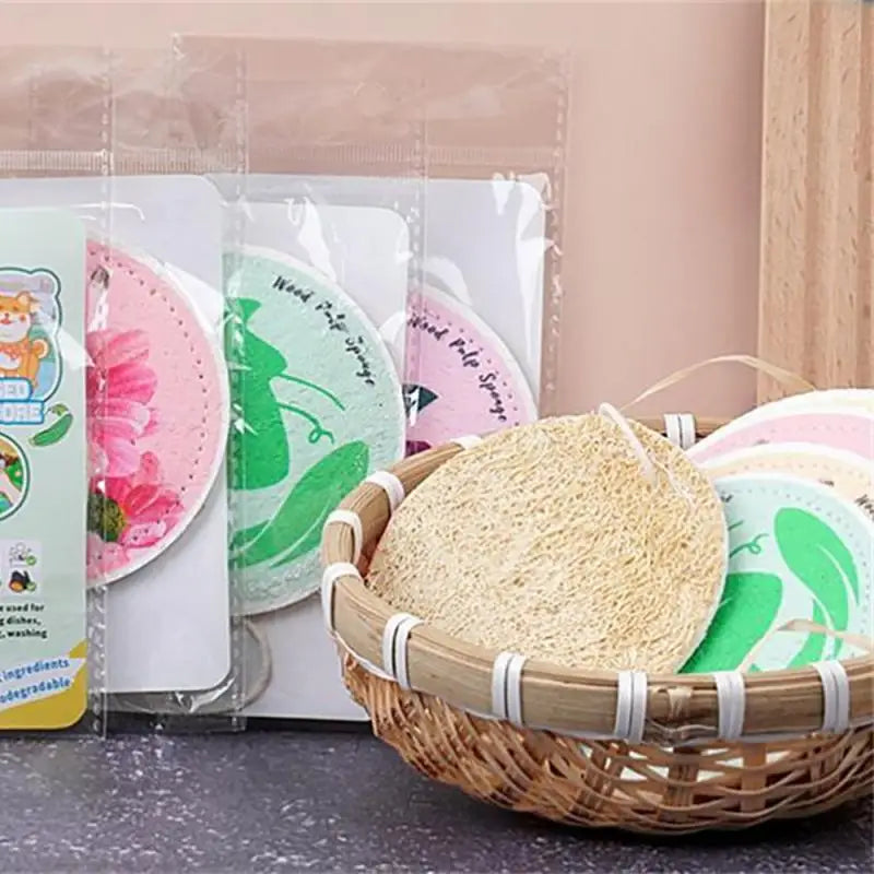 New Cleaning Cloth Sponge for Kitchen Melamine Dishwashing Sponge Wood Pulp Cotton Washing Tool Wipe Cloth Scouring Pad