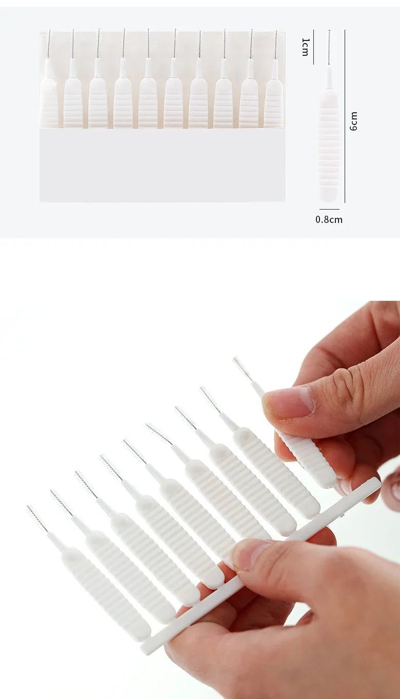 Shower Nozzle Cleaning Brush, White Multifunction Showerhead Crevice Cleaning Brush For Household, Bathroom Accessories