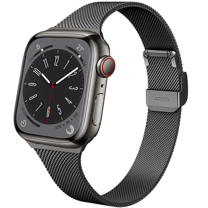 Silm Milanese Strap for Apple Watch Band 10 9 8 7 46mm 45mm 41mm Ultra 49mm Metal Bracelet for 6 5 4 SE 44mm 40mm 3 42mm Correa