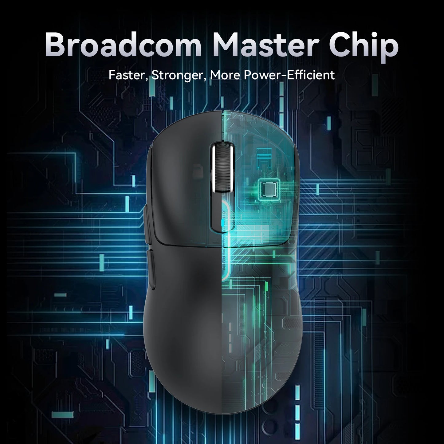 ATTACK SHARK X3 PAW3395 Bluetooth Mouse 2.4G Tri-Mode Connection,26000dpi,650IPS,49g Lightweight Macro Gaming Mouse