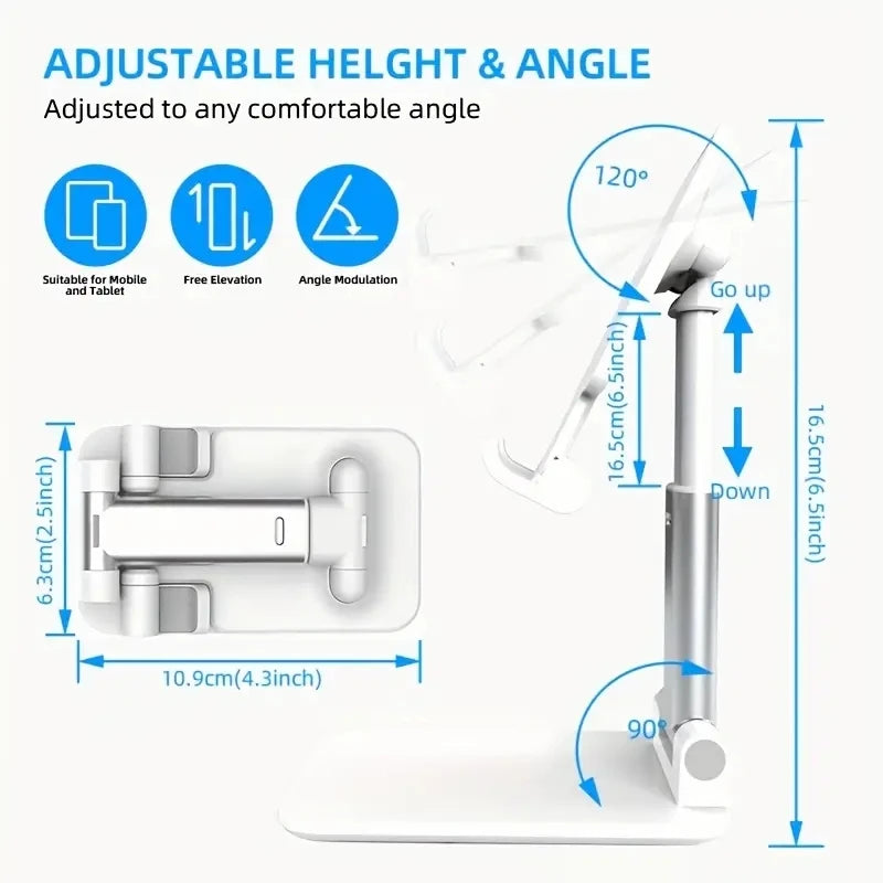 Foldable Mobile Phone Holder Stand Tablet Desk Mount Table Flexible Adjustable Desktop Live Lazy Bracket Support For All Phones