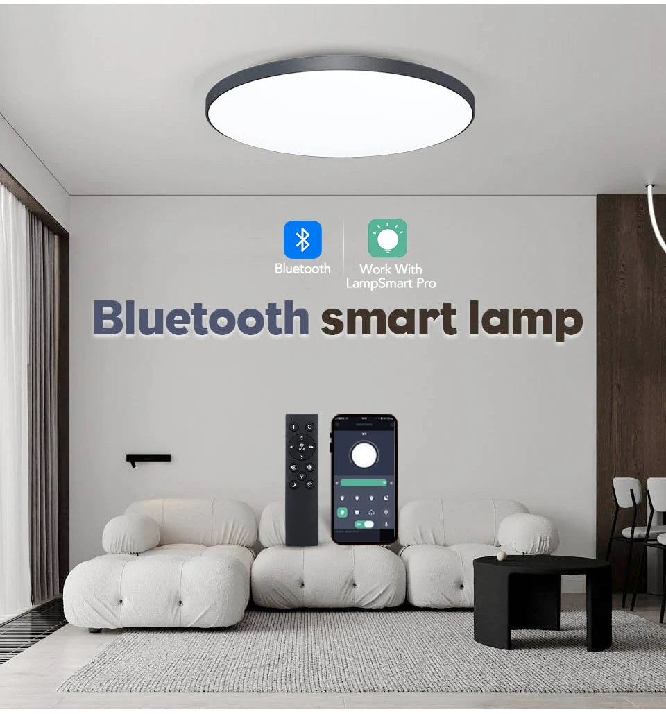 Smart Led Ceiling Lamp 36W 50W 220V Dimmable Modern Led Ceiling Lights With APP Remote Control For Bedroom Living Room