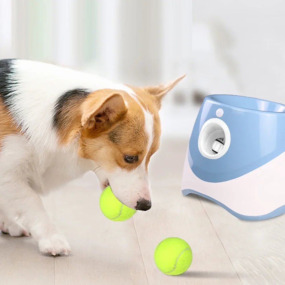 Dog Toys Automatic Ball Launcher Throwing Machine Catapult Pet Toys Tennis Launcher Outdoor Interactive Training Accessories