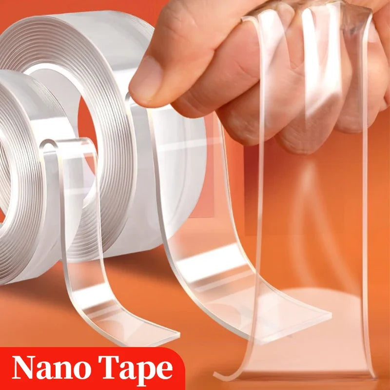 Sided Nano Tape Transparent Waterproof Wall Stickers Reusable Heat Resistant Bathroom Home Decoration Tapes Kitchen Accessories