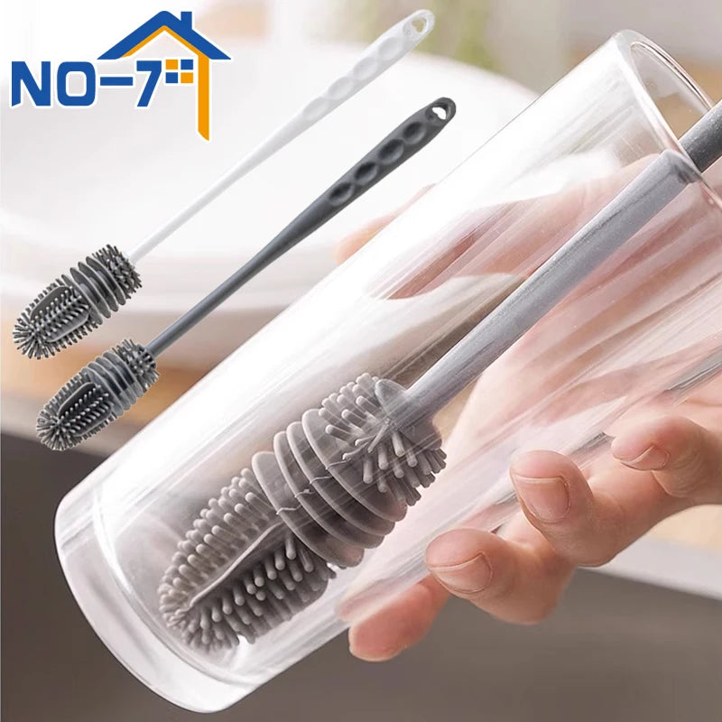 Bottles Brush Silicone Baby Bottles Clean Brush Long Cleaning Brush Cup Brush for Scrubbing Useful Cleaning Product for Home