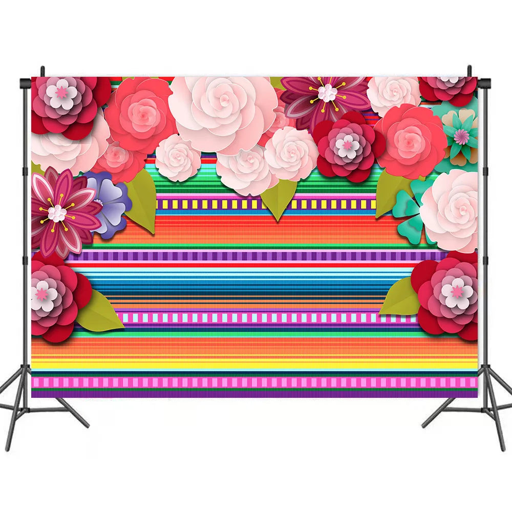 Mexican Birthday Party Supplies Set Plates Cups Napkins Tablecloth Banner for Cinco de Mayo Fiesta Themed Party Decorations