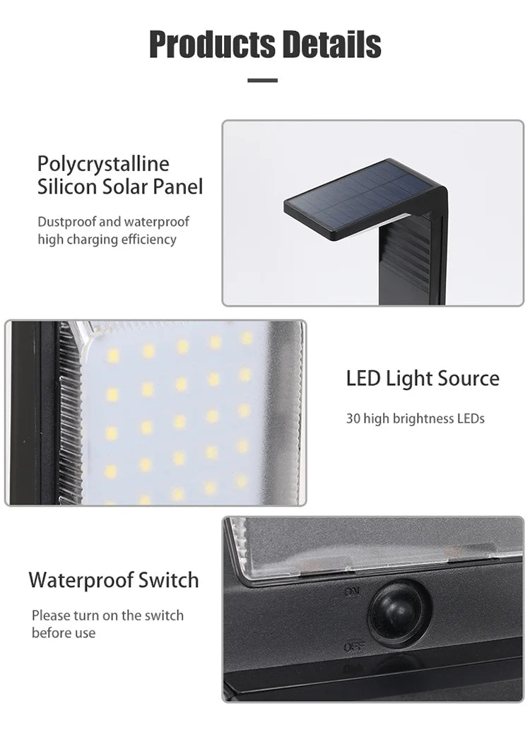 Solar Powered Waterproof LED Light For Yard Walkway Solar Garden Light garden decoration solar led light outdoor solar light