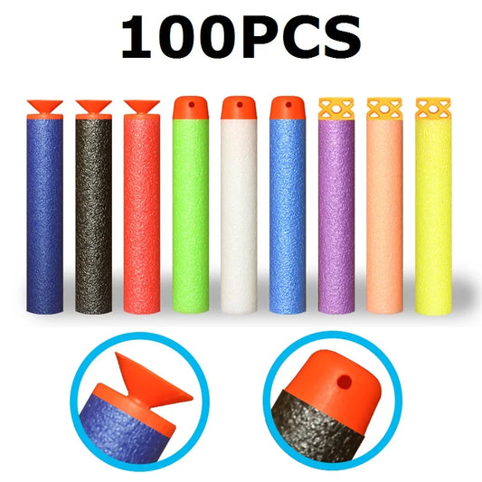 EVA Soft Hollow Round Head Sucker Refill Darts Bullets for Nerf EVA Military Gift Gun Bullet Toys Xmas Children Gift Nerf Gun