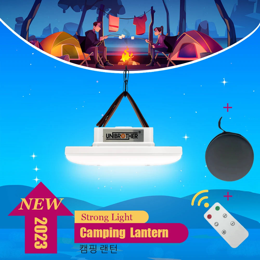 Remote Control Rechargeable LED Magnet Camping Lantern 13500mAh Powerful Portable Flashlight Fishing Light Floodlight Tent Lamp