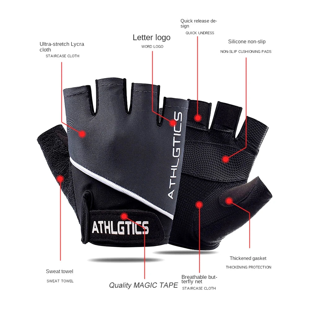 1 Pair Breathable Workout Gloves, Weight Lifting Gloves for Gym, Cycling, Exercise, Fitness and Training, with Excellent Grip