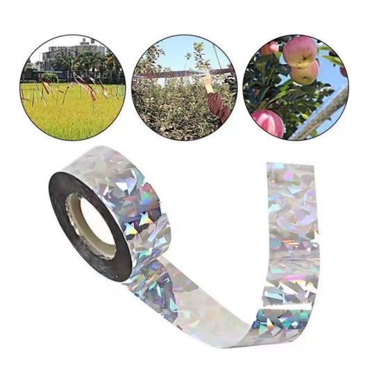 2.4CM Wide 80M Long Flash Reflective Bird Scare Audible Repellent Pigeon Repeller Ribbon Deterrent Tape Orchard Pest Control