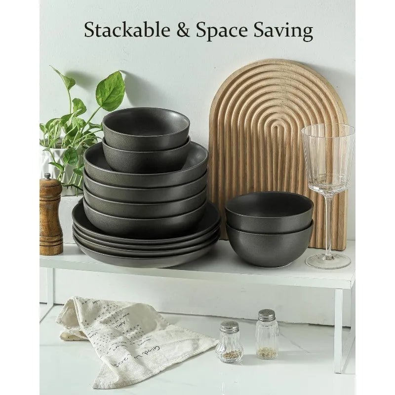 Dinnerware Sets, Ceramic Plate and Bowl Sets