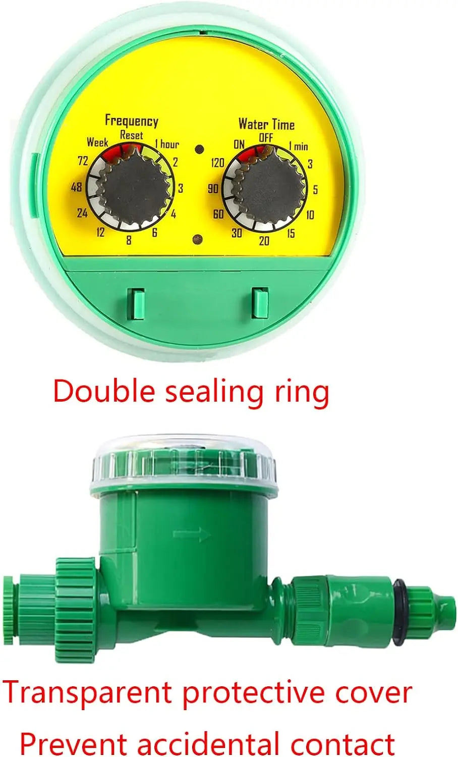 Green Outdoor Plastic Garden Electronic Automatic Watering Hose Irrigation Timer Faucet Water Hose