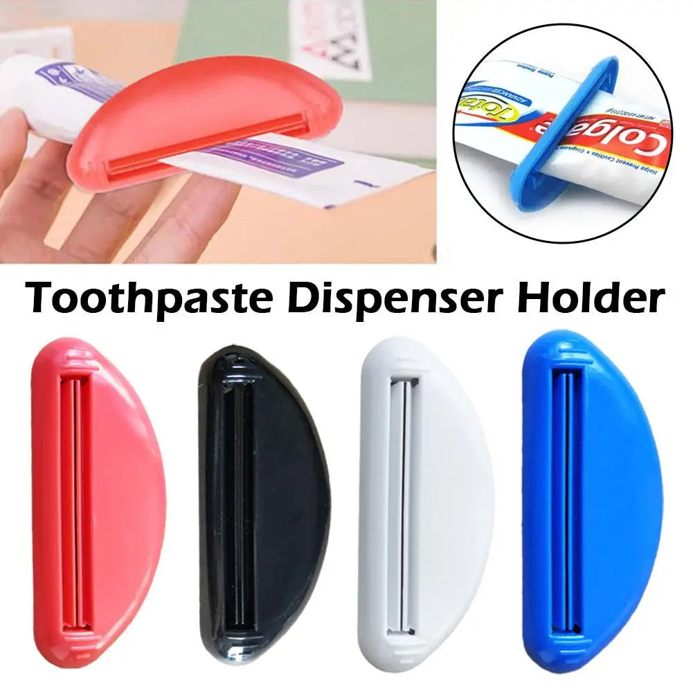 1pcs Multifunction Manual Toothpaste Dispenser Cream Tube Squeezer Bathroom Squeeze Paste Extruding Clip Squeezing Clamp