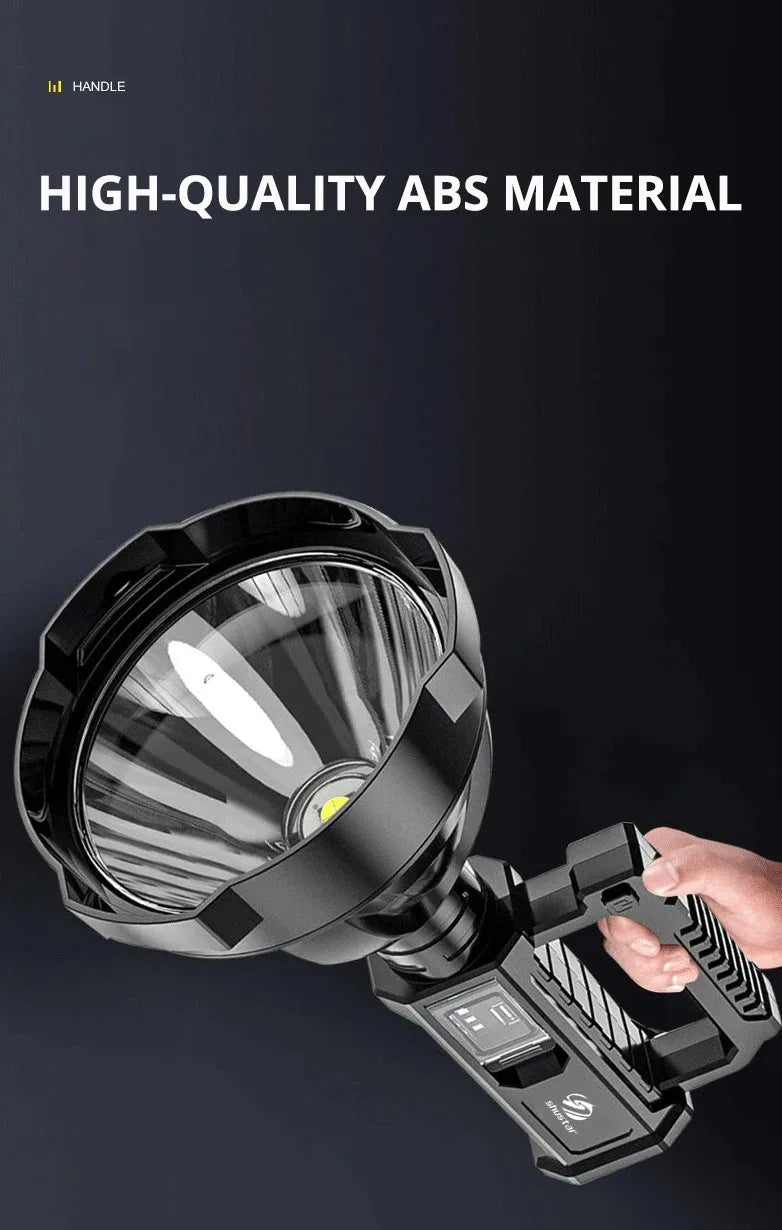 LED flashlight ultra-long lighting distance lamp searchlight can charge high power, outdoor searchlight strong flashlight