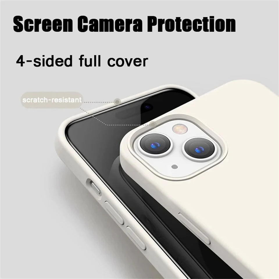 Original Liquid Silicone For Magsafe Case For iPhone 16 15 14 13 12 11 Pro Max Plus Cases Magnetic Wireless Charging Phone Cover