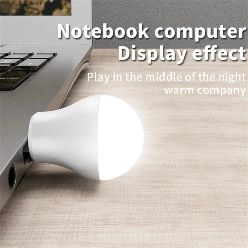 8pcs USB Night Light Mini Reading Lamp 5V LED Reading Lamp Book Light Portable Computer Mobile Power Charging LED Book Lamps