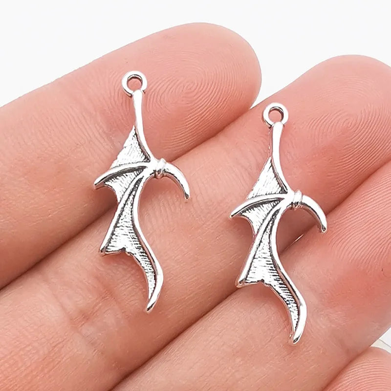 20pcs 31x13mm  Demon Wings Dragon Wings Bat Wings Charms Designer Charms Fit Jewelry Making DIY Jewelry Findings