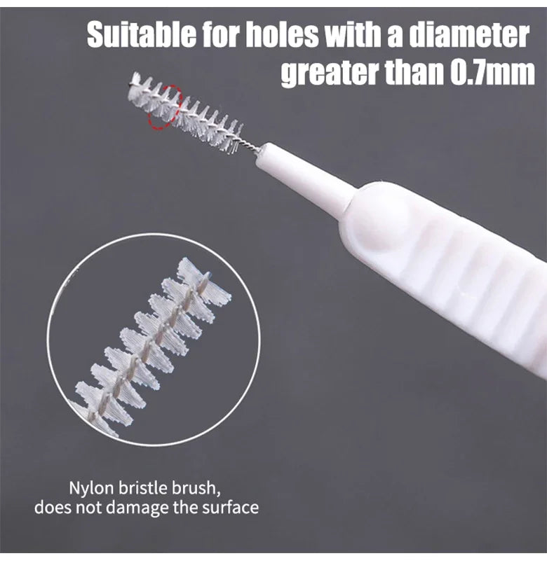 Shower Nozzle Cleaning Brush, White Multifunction Showerhead Crevice Cleaning Brush For Household, Bathroom Accessories