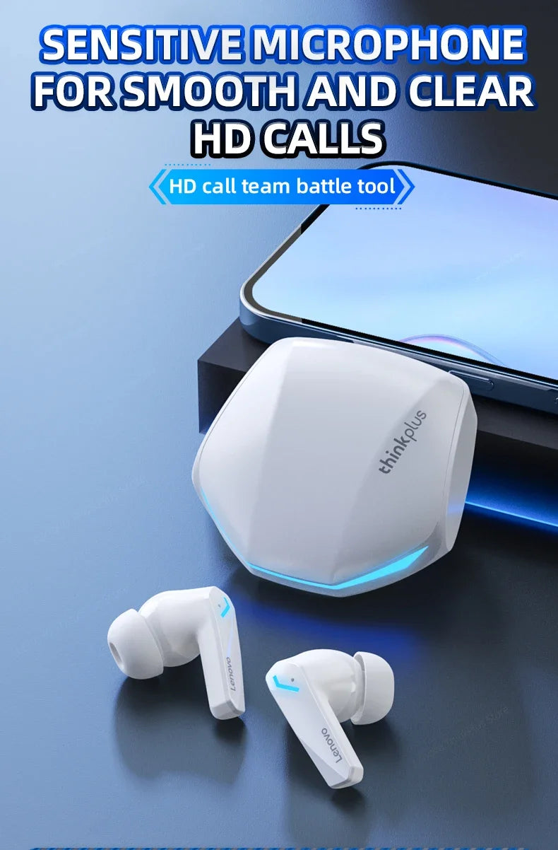 Lenovo GM2 PRO True New Bluetooth 5.3 Headset Sports Running True Wireless In Ear Gaming Low Latency Dual Mode Music Headphones