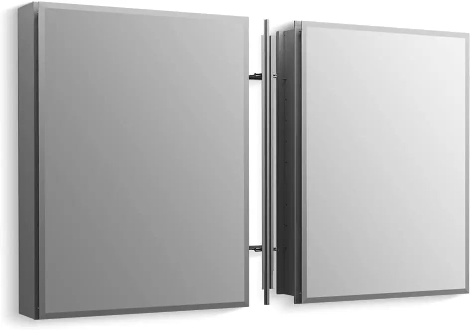 CB-CLC2026FS 20" W x 26" H Single-Door Bathroom Medicine Cabinet with Mirror, Recessed or Surface Mount Bathroom Wall Cab