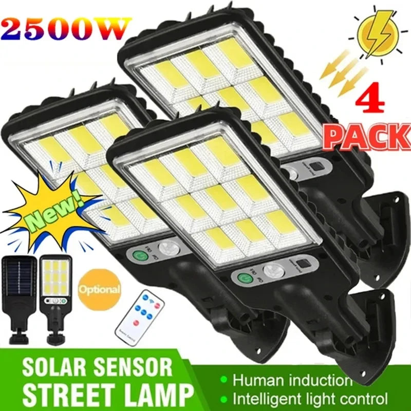 1~6pack Solar Street Lights Outdoor 108COB LED Solar Lamp With 3 Lighting Mode Motion Sensor Security for Garden Patio Path Yard