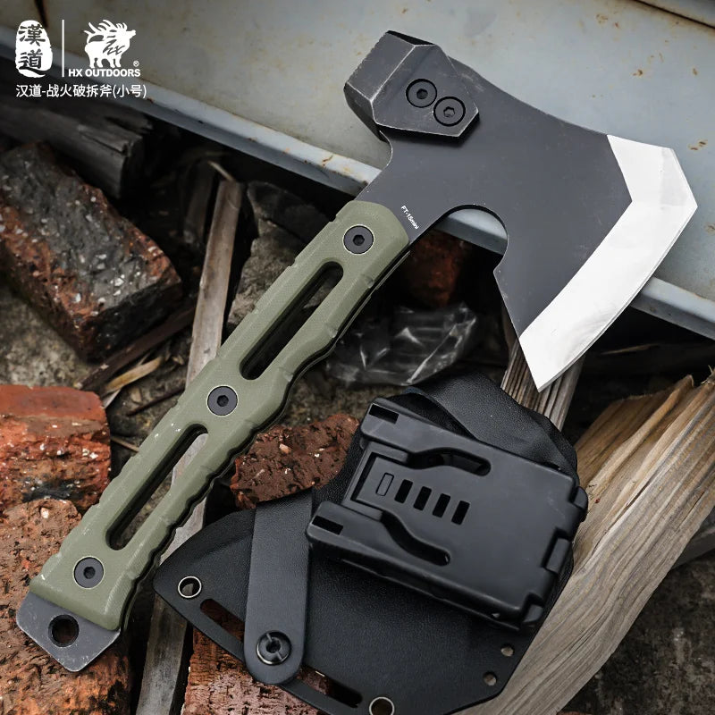 HX OUTDOORS Tactical Axe Tomahawk Stainless Steel Outdoor Tool, Hunting Camping Survival Axes Hand Tool Fire Axe ,Hatchet Axes