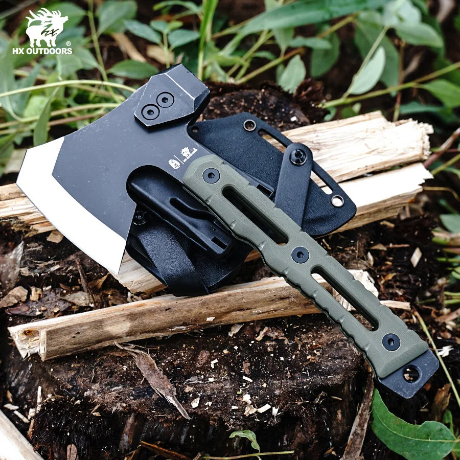 HX OUTDOORS Tactical Axe Tomahawk Stainless Steel Outdoor Tool, Hunting Camping Survival Axes Hand Tool Fire Axe ,Hatchet Axes