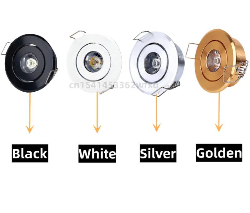 Dimmable LED downlight anti-glare spotlight 1W/3WAC110V-220V embedded ceiling light New mini home decorative light