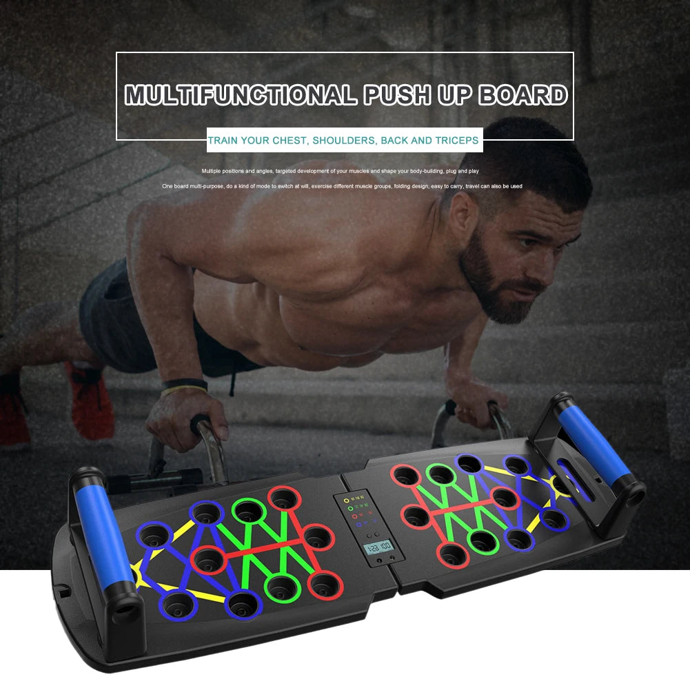 Foldable Push-Up Board 22/30 Modes At Home Push Up Portable Abdominal Household Biceps Brachii Muscle Chest Training Equipment