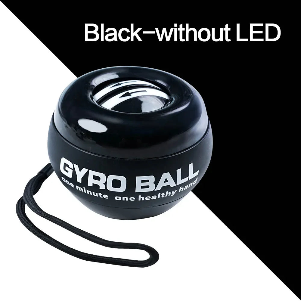 LED Wrist Ball Power Trainer Ball Auto-Start Gyroscopic Arm Hand Forearm Exerciser Power Wrist Gyro Ball Sport Fitness Equipment