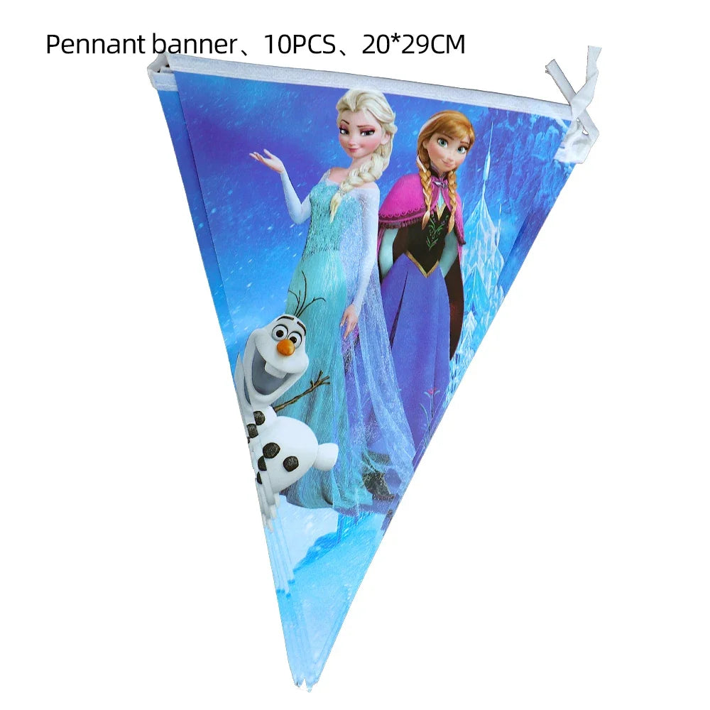 Disney Frozen Elsa Anna disposable tableware paper cup napkin birthday party decoration