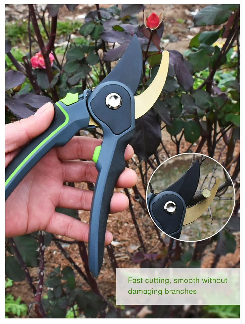 Garden Pruner Shears SK5 Blade Pruning Scissors for Bonsai Fruit Trees Flowers Branches Garden Pruners