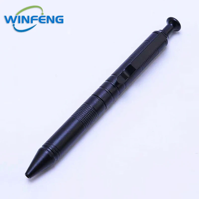 High Quality Metal Signature Pen Self-Defense Tactical Ballpoint Pen Anti-skid Writing Tools Office Supplies Holiday Gift