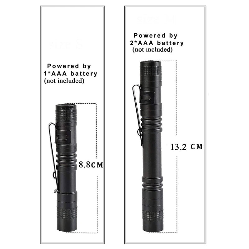 Mini Portable LED Pen Light Pocket Ultra Bright High Lumens Handheld Flashlight Linterna Torch For Camping Outdoor Emergency