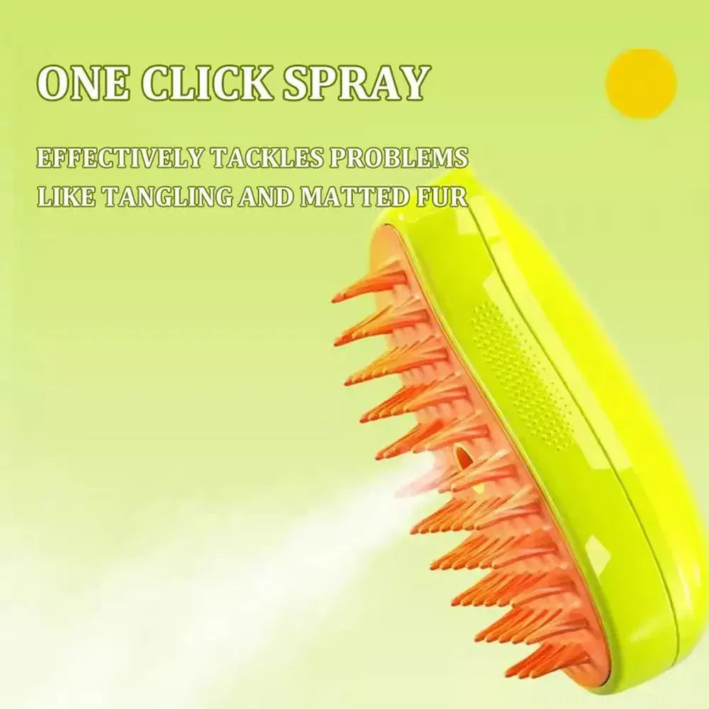 Cat Steam Brush Steamy Dog Brush 3 in 1 Electric Spray Cat Hair Brushes for Massage Pet Grooming Comb Hair Removal Combs