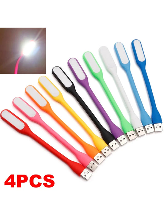 2 4PCS Mini USB LED Light Portable Book Reading Light LED Night Light DC 5V Foldable Eye Protection Lamp For Power Bank Computer