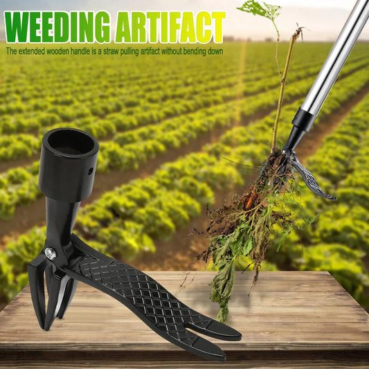 1Pc Stand Up Weed Puller Claw Tool Aluminum Alloy Weeding Head Replacement Garden Foot Pedal Digging Grass Shovel Root Remover