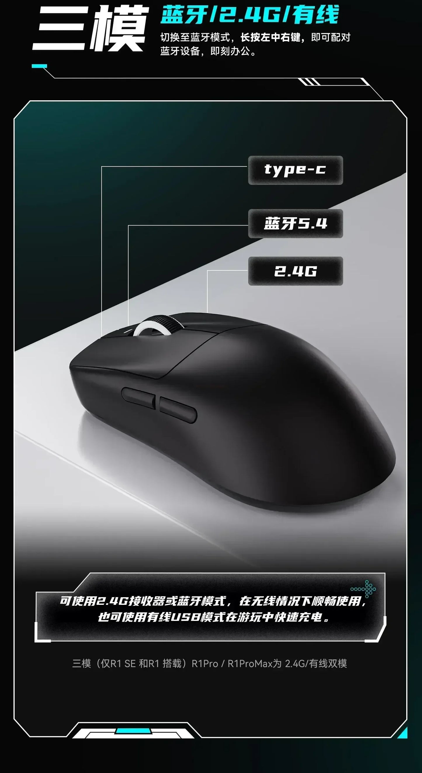 Vxe Dragonfly R1 Pro Max Wireless Mouse R1 Se Light Weight Paw3395 Nordic52840 2khz Smart Speed X Low Delay Fps Game Mouse Gift