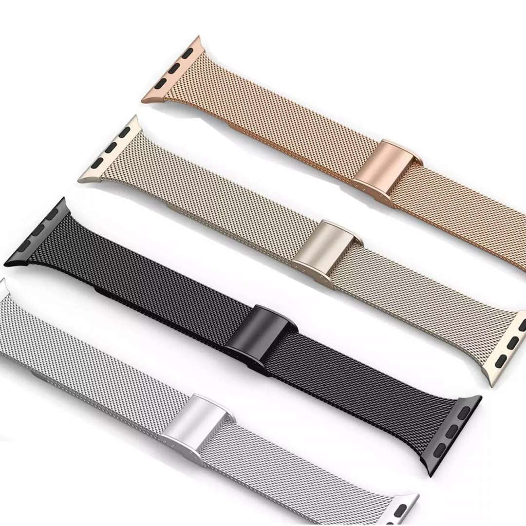 Silm Milanese Strap for Apple Watch Band 10 9 8 7 46mm 45mm 41mm Ultra 49mm Metal Bracelet for 6 5 4 SE 44mm 40mm 3 42mm Correa