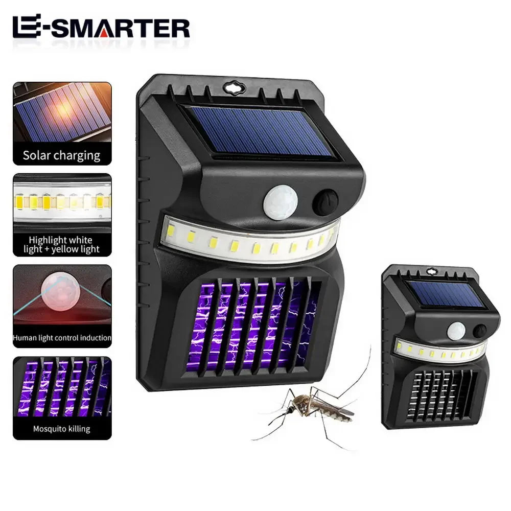 Outdoor Solar Light And Mosquitos Killer Lamp With Mosquitos Control Function Infrared Sensor Waterproof Road Light For Garden