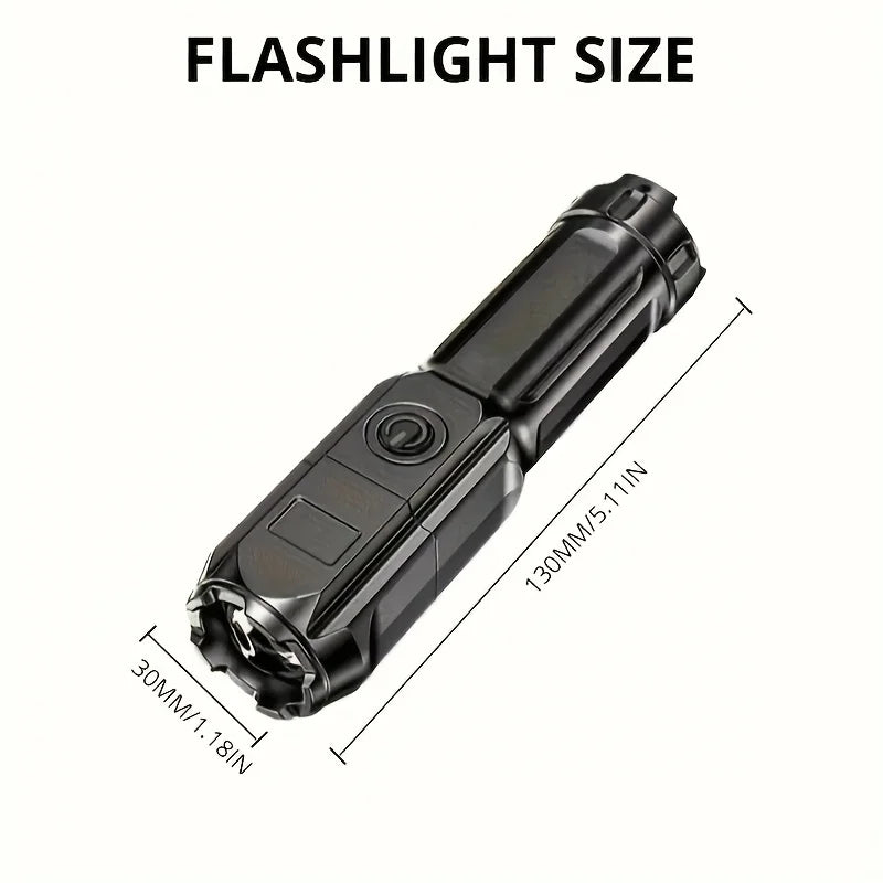 Portable UV Flashlight UV395NM Zoomable ABS Torch 3 Modes Camping Ultraviolet Flashlights For Pet Stacks Fluorescent Detection