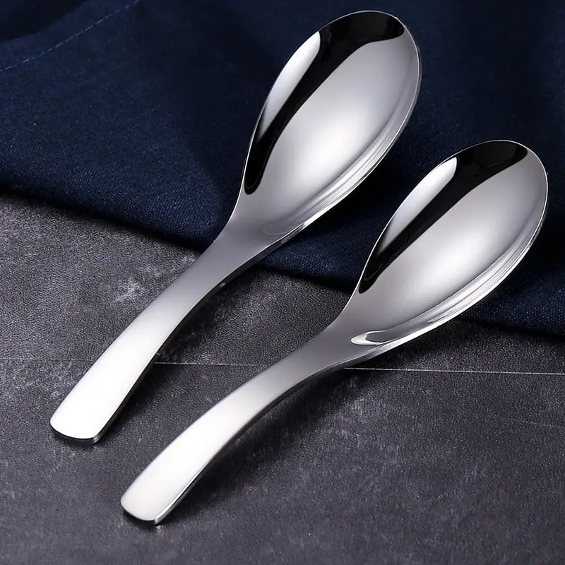 5pcs 304 Stainless Steel Spoons Dinner Spoon Spoons Thickened Coffee Spoon Dessert Spoon Kitchen Tableware Set